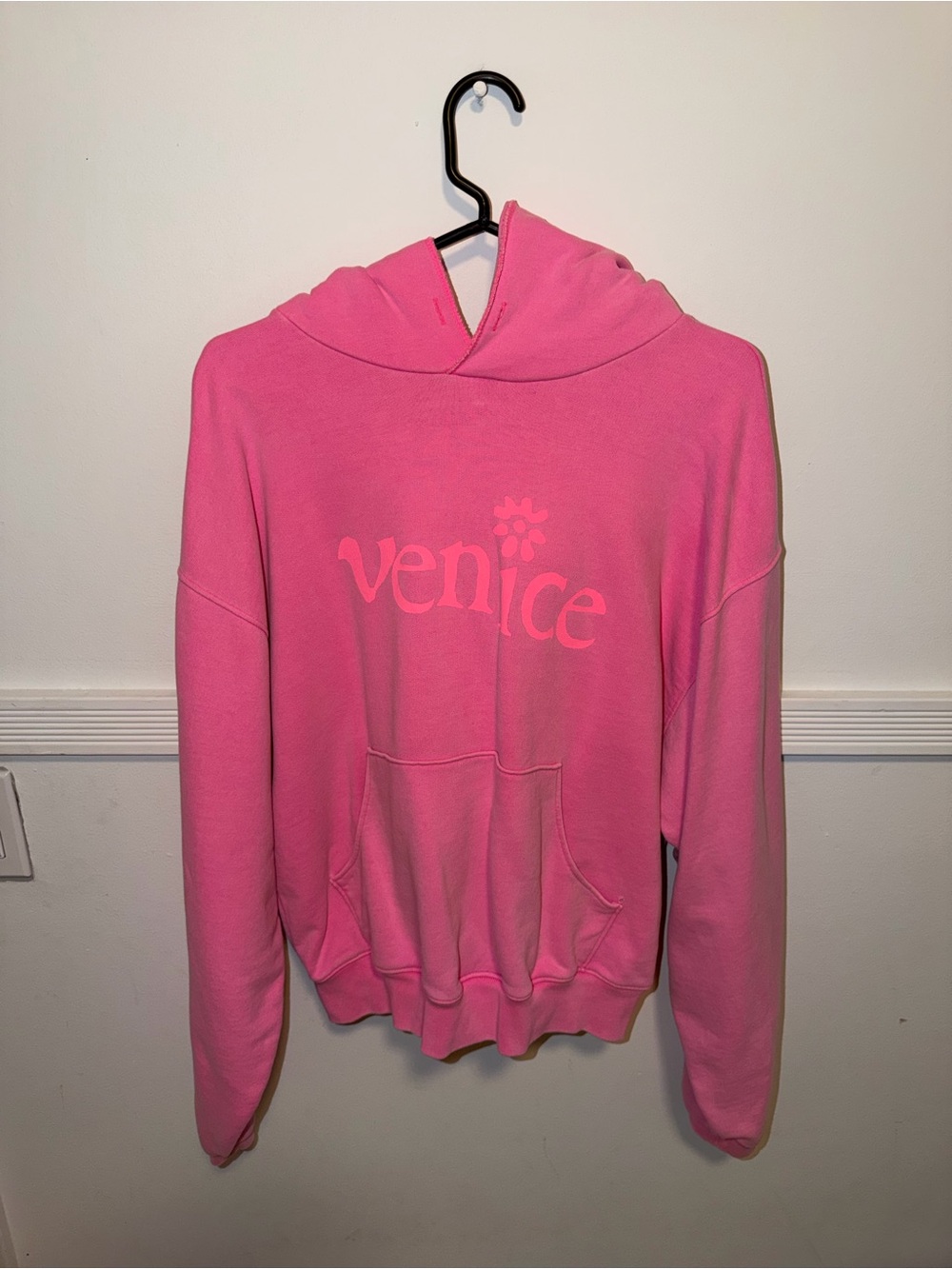 ERL Venice Graphic Pink Hoodie for Women